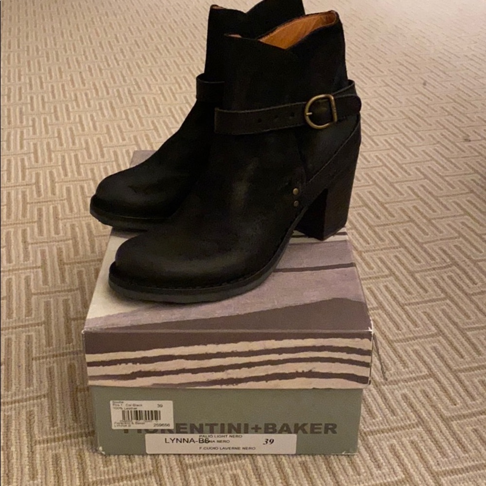 Black booties fiorentini and baker